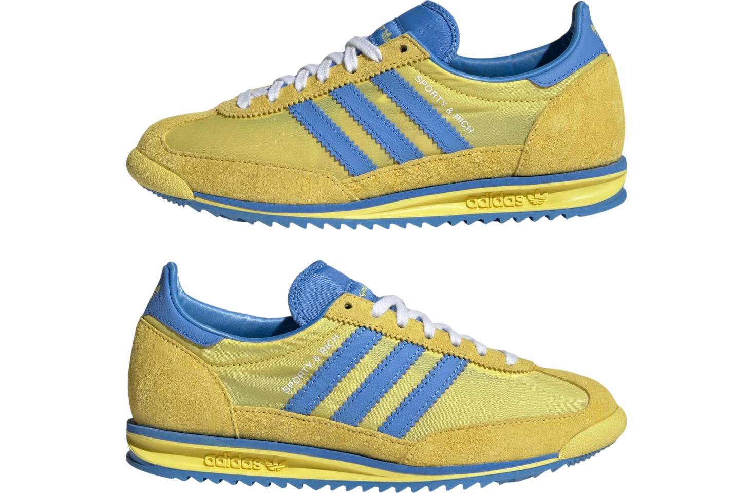 Sporty & Rich x adidas SL 72 Sweden Pack Light Yellow / Real Blue