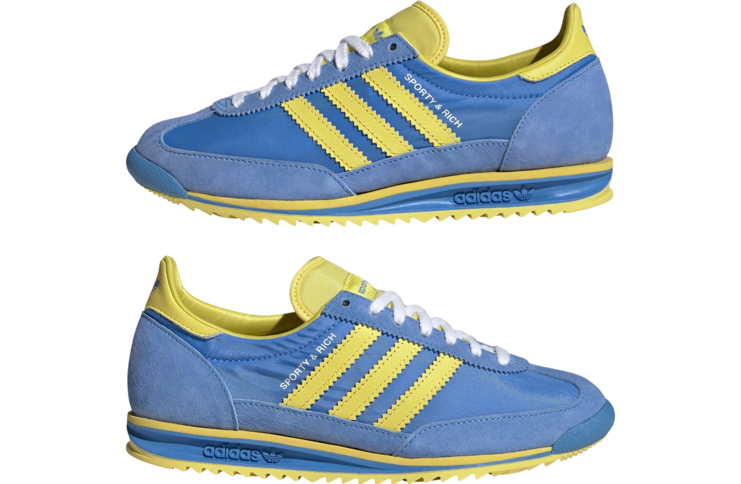 Sporty & Rich x adidas SL 72 Sweden Pack Real Blue / Light Yellow