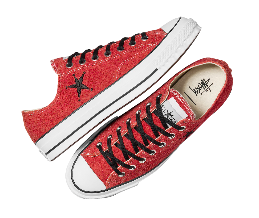 Stussy x Converse Chuck 70 Ox Poppy Red