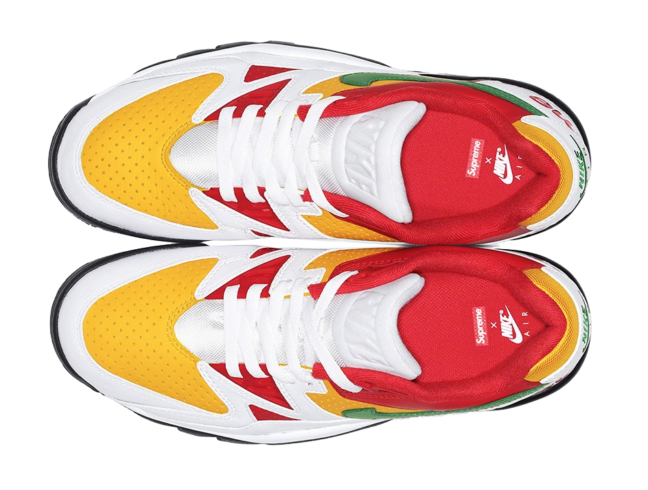 SUPREME x NIKE'S cross trainer low white green red yellow new mens