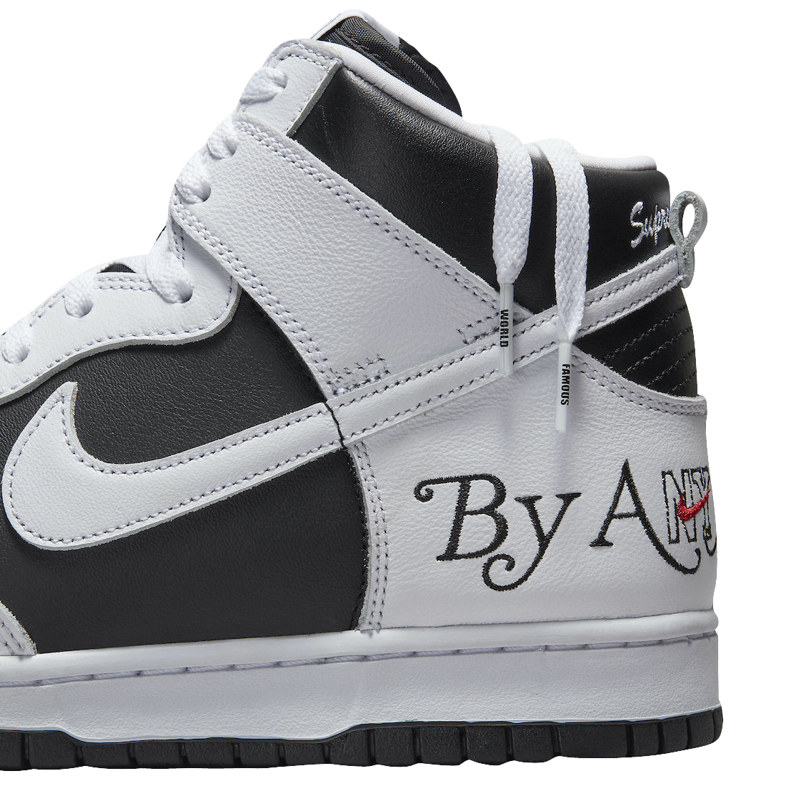 Supreme x Nike SB Dunk High By Any Means Black White