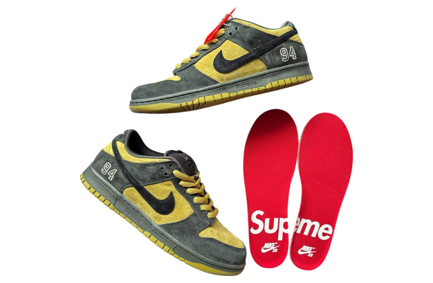 Supreme x Nike SB Dunk Low Camper Green Camper Green / Black