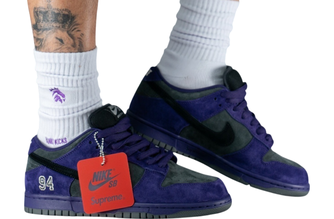 Supreme x Nike SB Dunk Low Ink Ink / Iron Grey