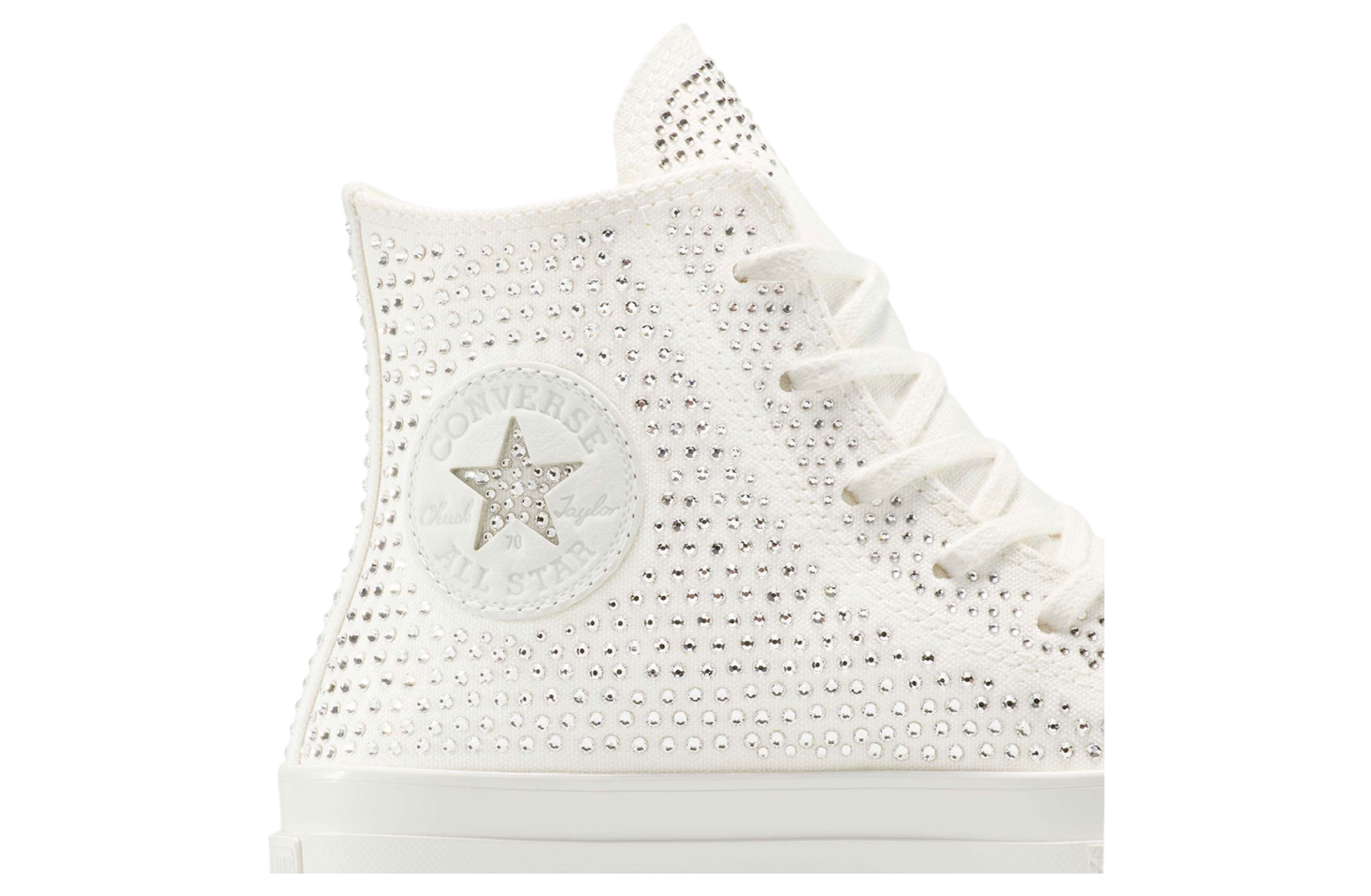 靴 Converse Chuck 70 High x Swarovski White Converse Chuck 70 Hi Swarovski White Men's - A16170C - US