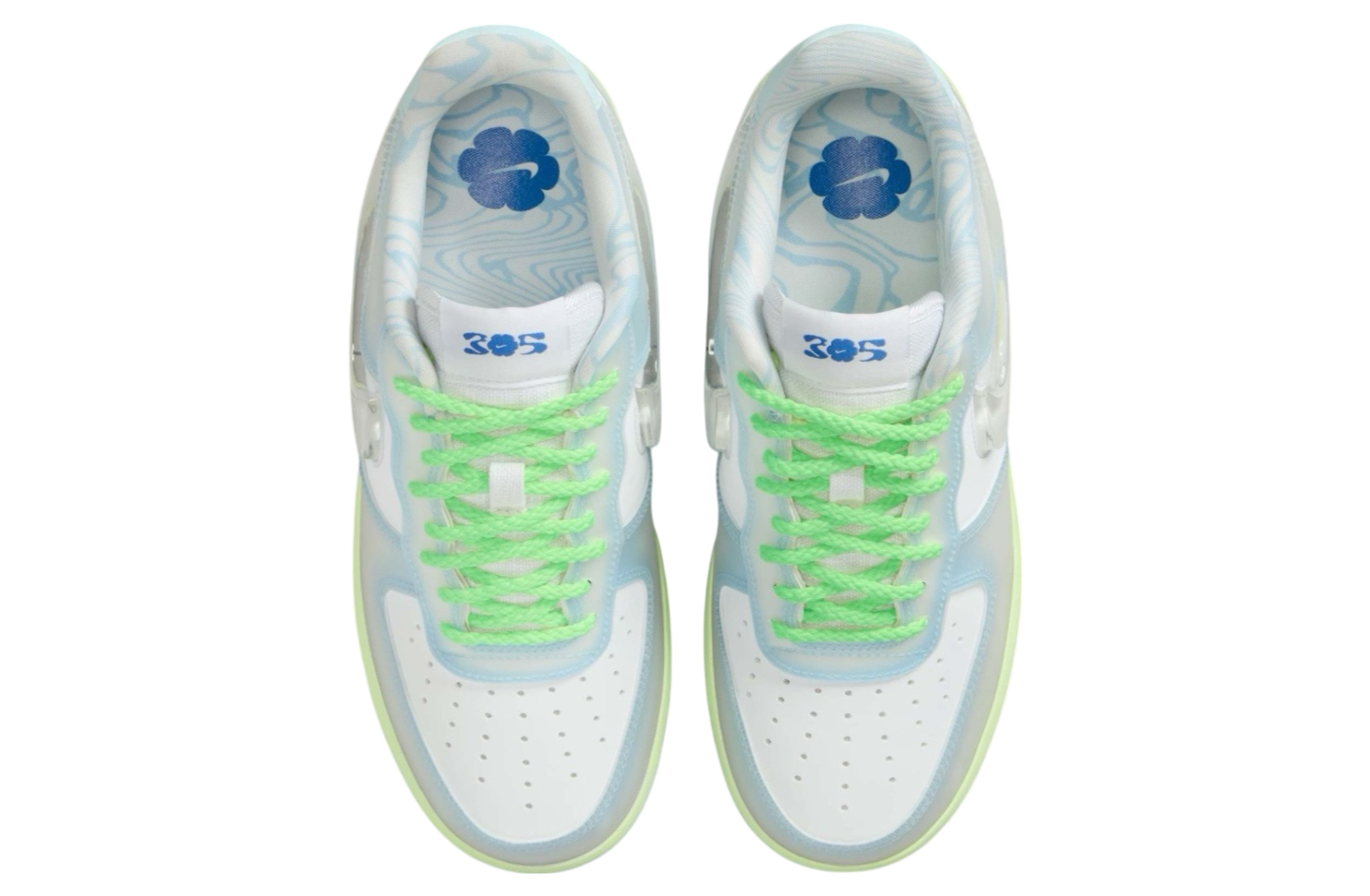 Swdc x Nike Air Force 1 Low Psychic Blue (W) Psychic Blue / White