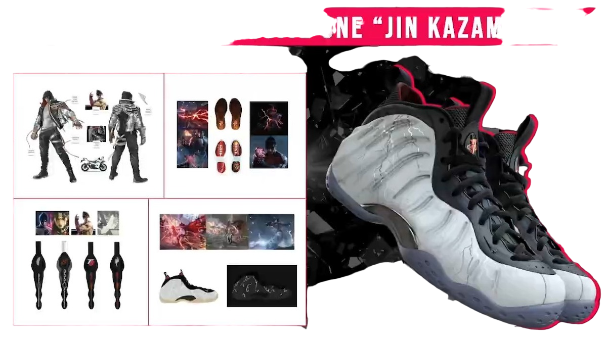 TEKKEN 8 x Nike Air Foamposite One Jin Kazama