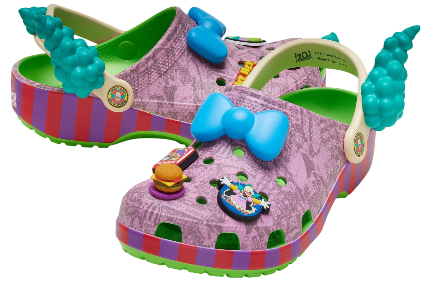 ★CROCS★ The Simpsons Krusty Classic Clog Multi 21110790H 2 Shop Crocs The Simpsons Krusty Classic Clog 211107-90H