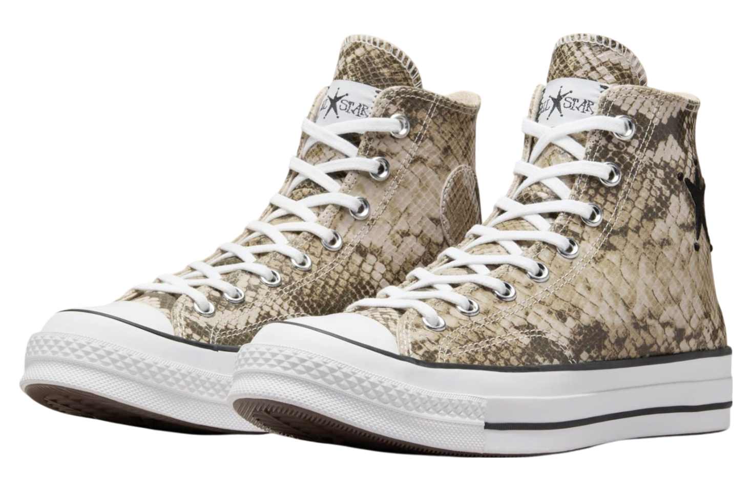 The Stussy x Converse Chuck 70 Snakeskin