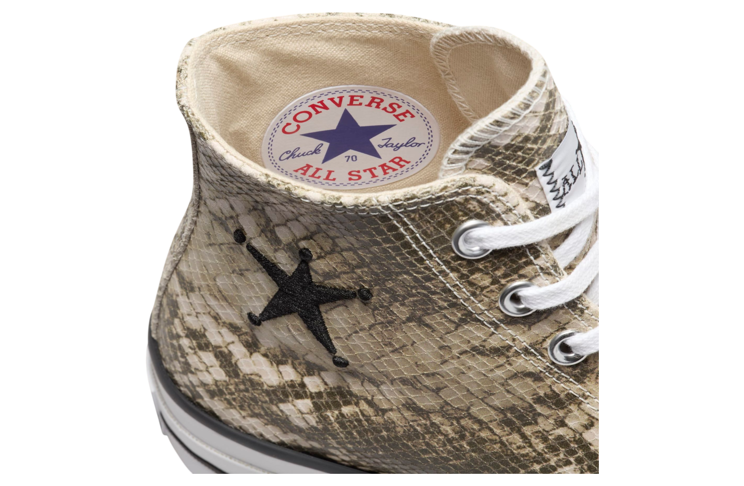 The Stussy x Converse Chuck 70 Snakeskin