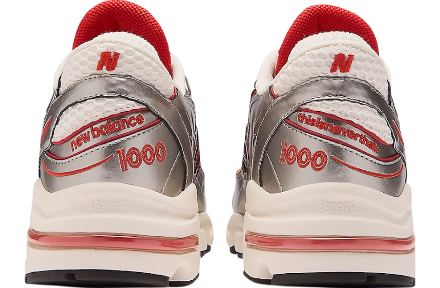 New Balance x Thisisneverthat ★ M1000 llic Silver Red New Balance 1000 thisisneverthat Metallic Silver Red Men's