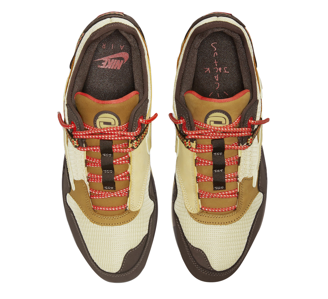 Travis Scott x Nike Air Max 1 Baroque Brown - May 2022 - DO9392-200