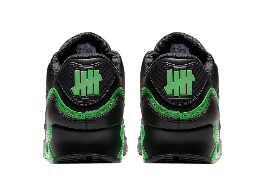 Undefeated x Nike Air Max 90 Black Green Spark CJ7197-004
