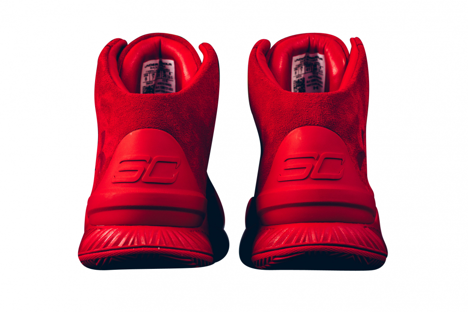 Under Armour Curry Lux - Red Suede 1298701600