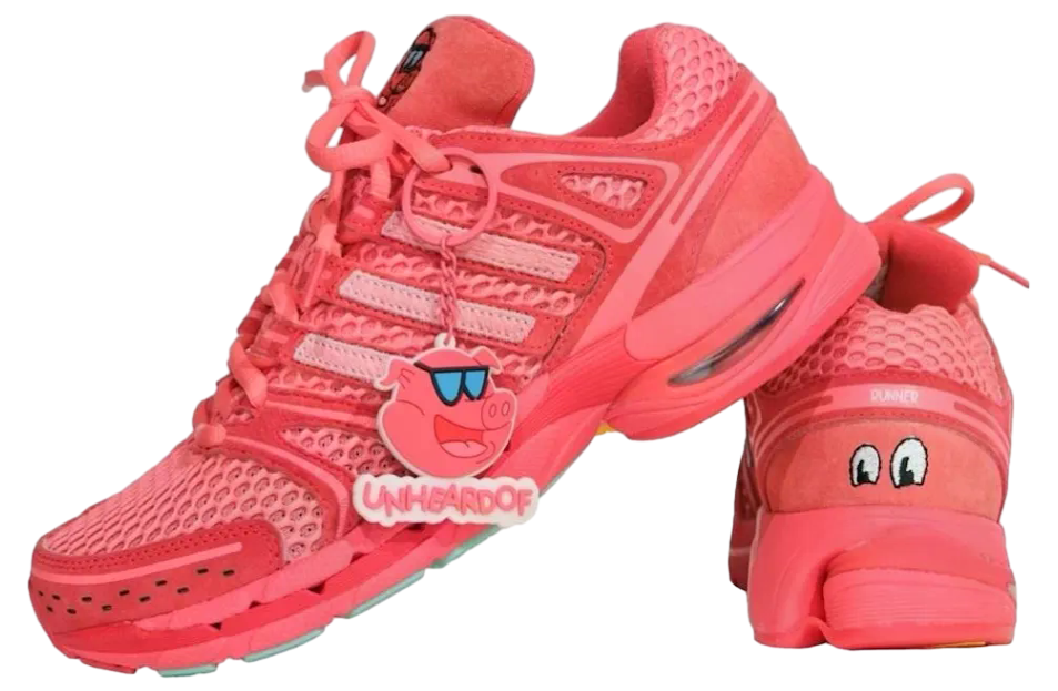 Unheardof x Adidas Adistar Control 5 Piggy Runner 2.0 Steve-O Semi Flash Red / Light Pink