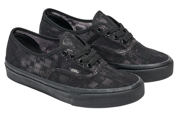 Vans Authentic Black Waffle Outsole