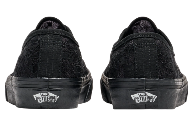 Vans Authentic Black Waffle Outsole