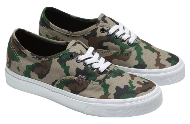 Vans Authentic Camo Olive / White