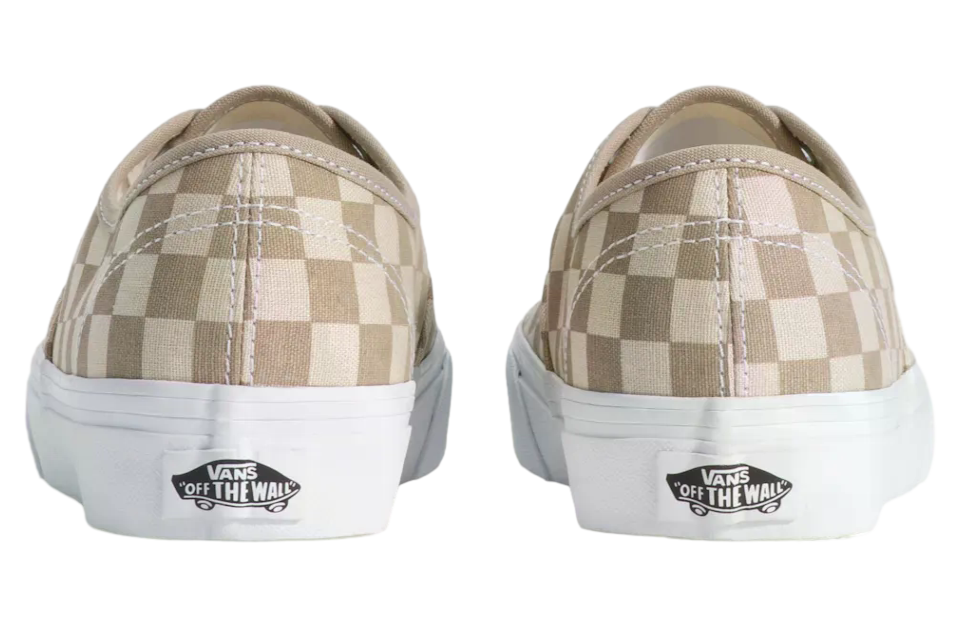 Vans Authentic Checkerboard Checkerboard Aluminum Grey / Oatmeal Beige
