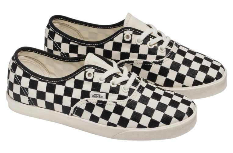 Vans Authentic Lowpro Embroidered Check Black / Marshmallow