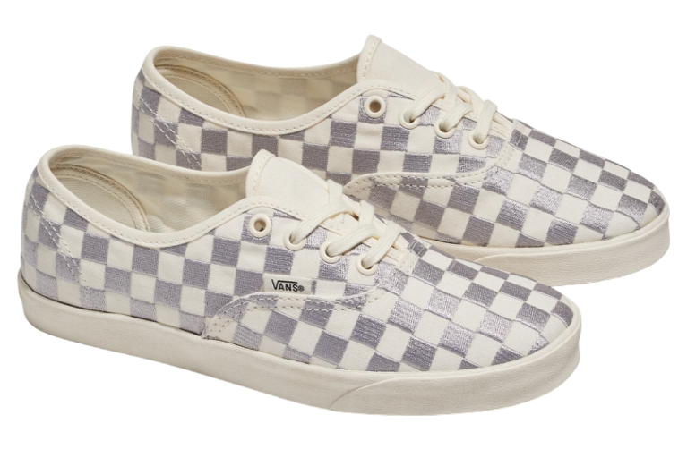 Vans Authentic Lowpro Embroidered Check Lunar Rock