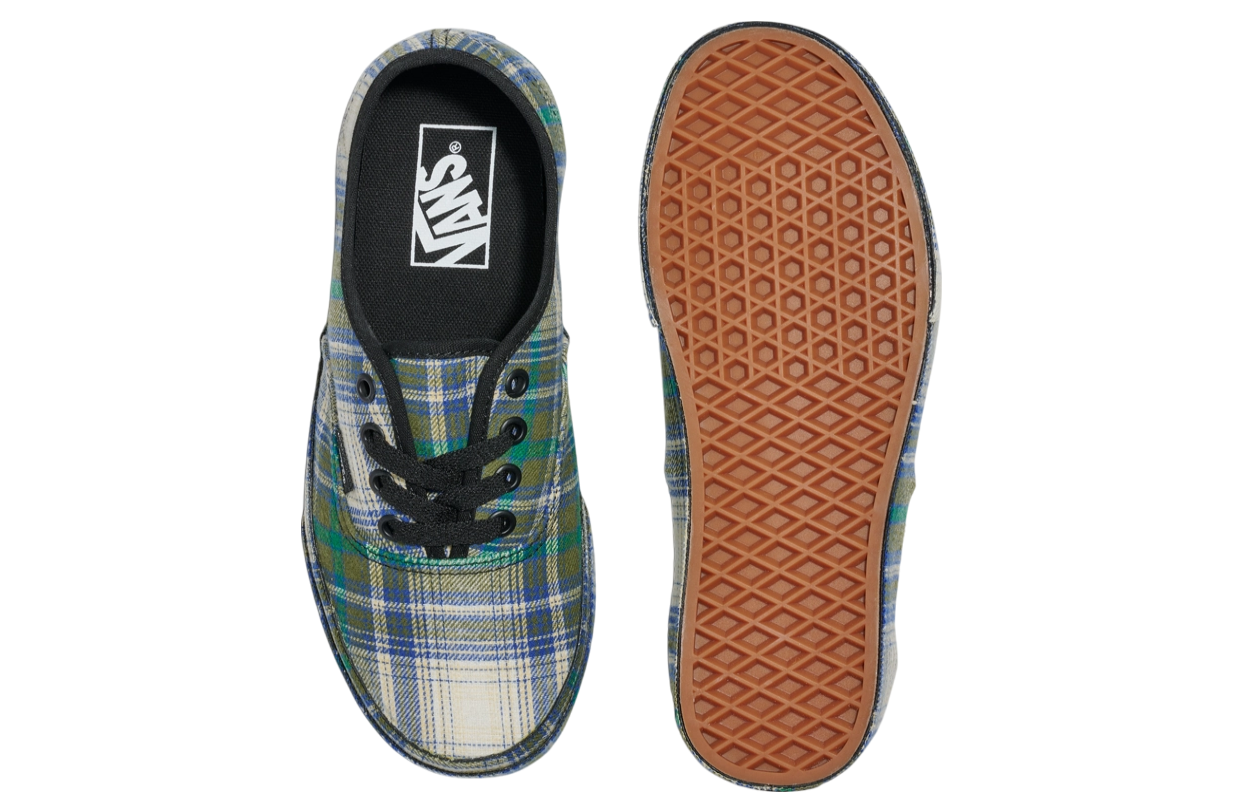 Vans Authentic Rave Plaid Green