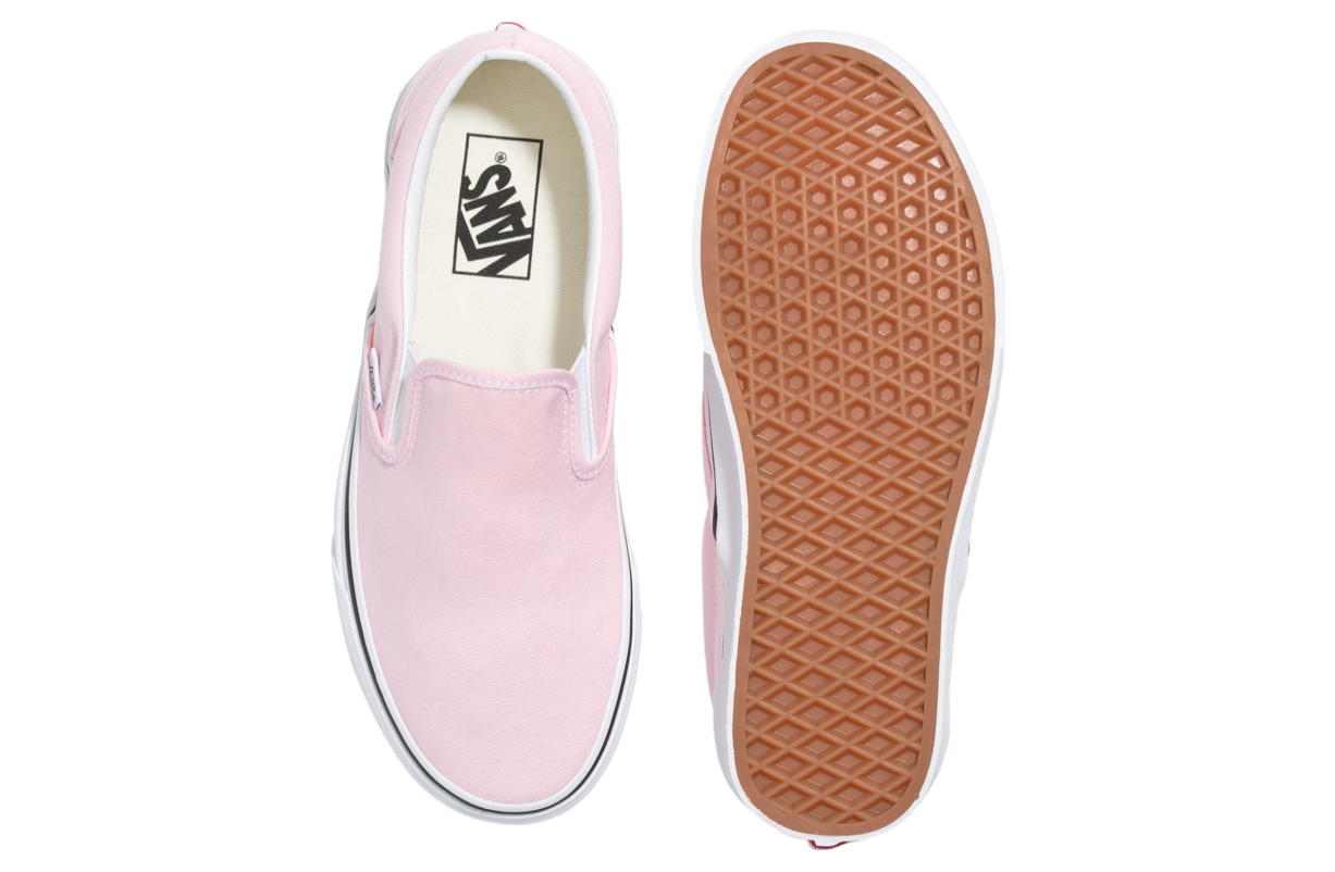 Ballerina true white slip on vans best sale