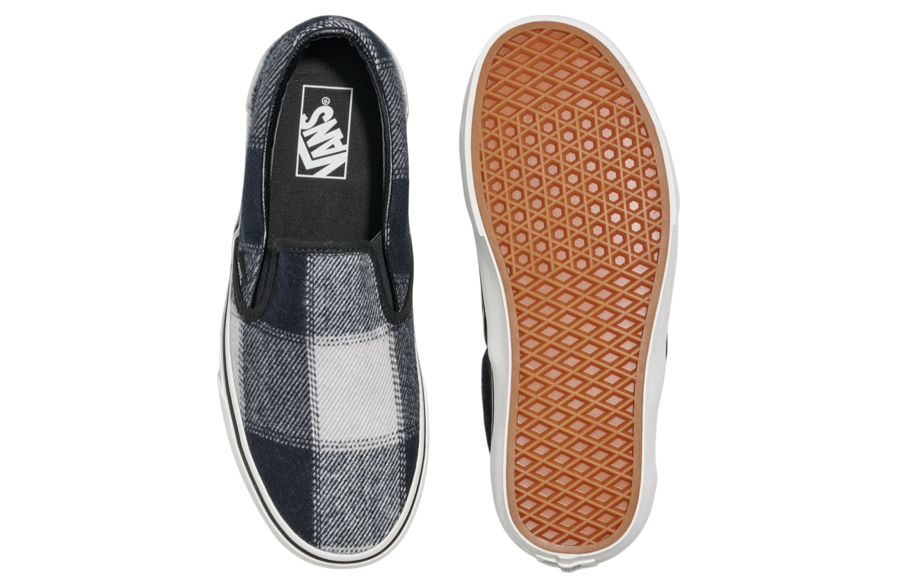 Vans Classic Slip-On Brushed Plaid Black / White