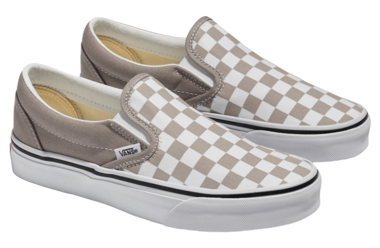 Light gray checkered vans hotsell