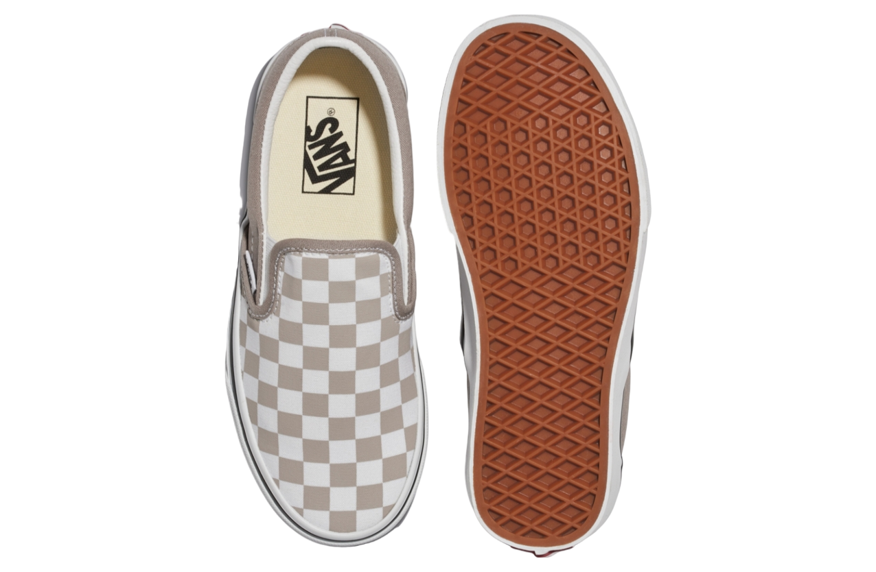 Checkered vans gray deals