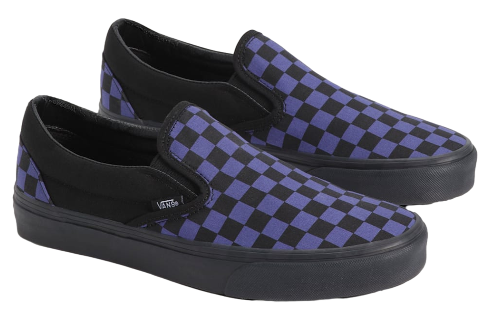 Vans Classic Slip-On Checkerboard Checkerboard Black / Twilight Haze Blue