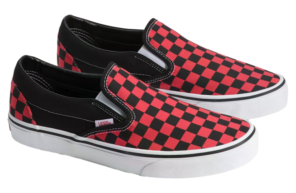 Vans Classic Slip-On Checkerboard Checkerboard Crimson Haze Red
