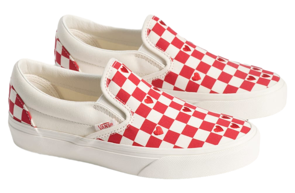 Vans Classic Slip-On Checkerboard Checkerboard Racing Red