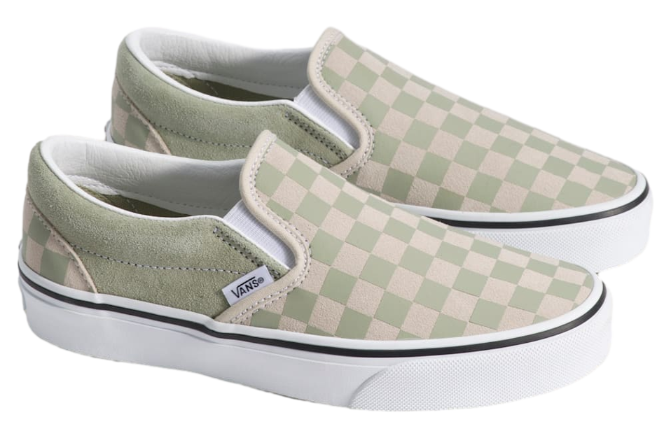 Vans Classic Slip-On Checkerboard Checkerboard Soft Sage Green
