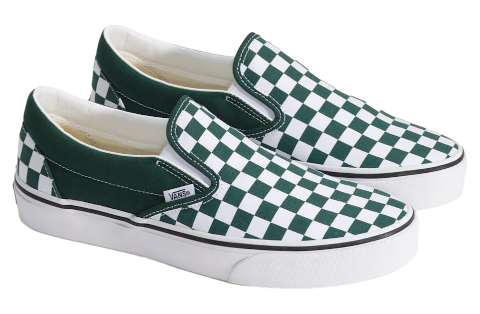 Vans Classic Slip On Checkerboard Emerald Green