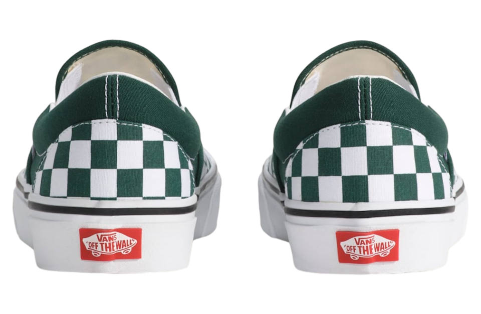 Vans Classic Slip On Checkerboard Emerald Green