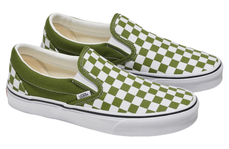 Vans Classic Slip-on Checkerboard Pesto