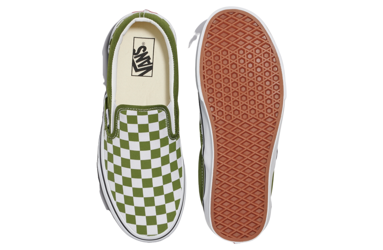 Vans Classic Slip-on Checkerboard Pesto