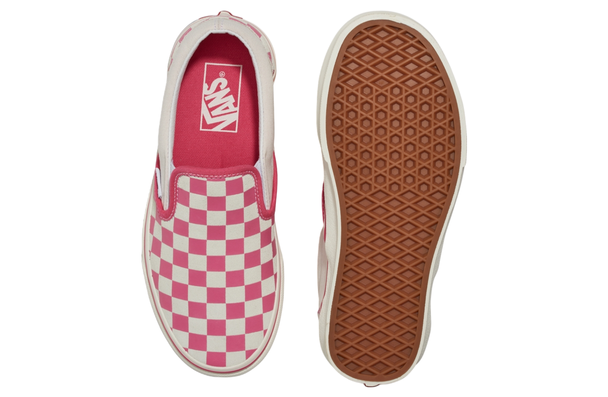 Vans Classic Slip-on Checkerboard Pink / True White