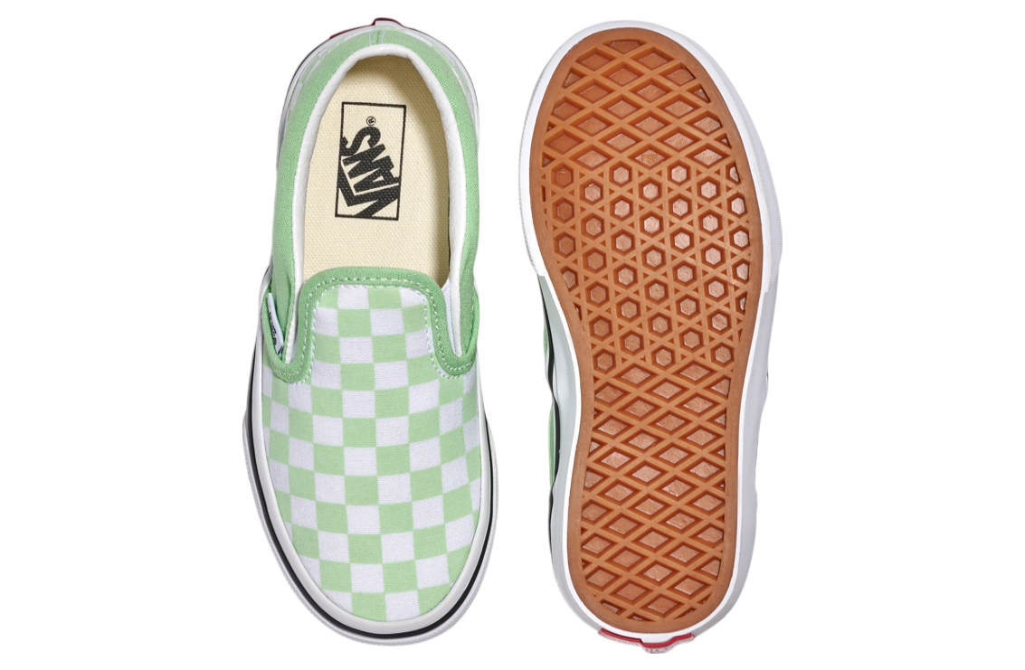 Vans Classic Slip-On Checkerboard Pistachio Green