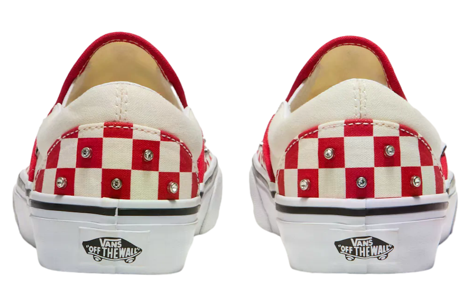 Vans Classic Slip-On Checkerboard Racing Red / White