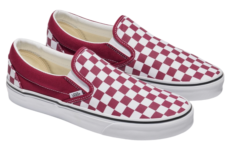 Vans Classic Slip-On Checkerboard Rhododendron Red