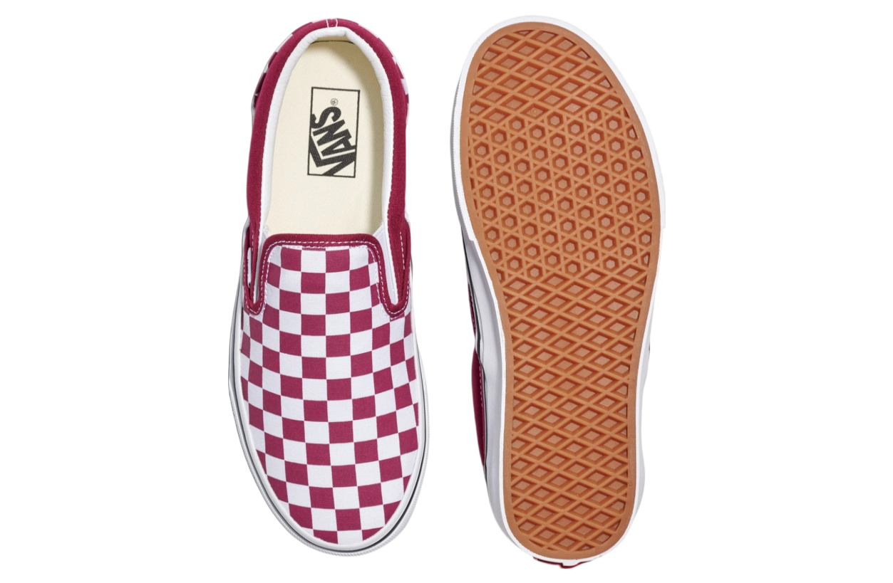 Vans Classic Slip-On Checkerboard Rhododendron Red