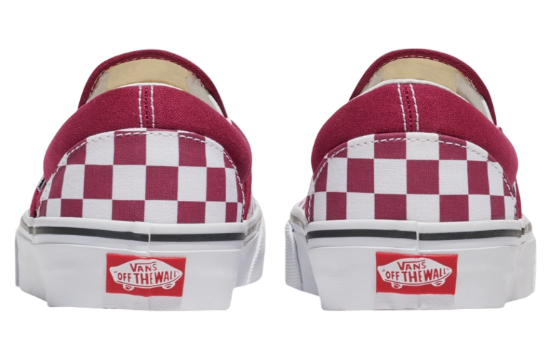 Vans Classic Slip-On Checkerboard Rhododendron Red