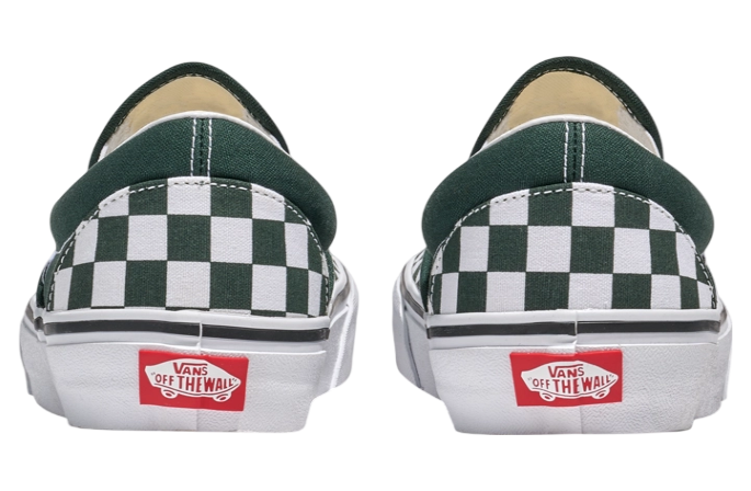 Vans Classic Slip-On Checkerboard Scarab Green