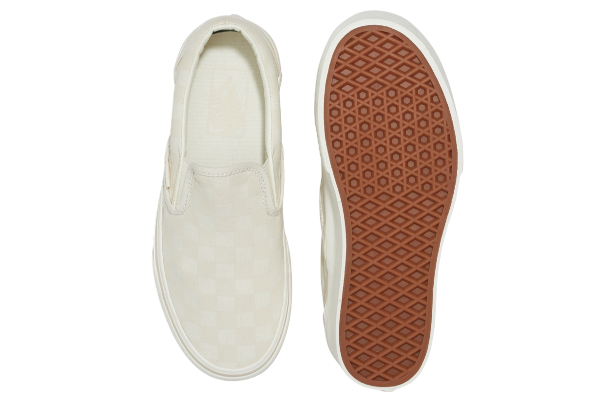 Vans Classic Slip-on Checkerboard Stackform Marshmallow White / Turtledove White