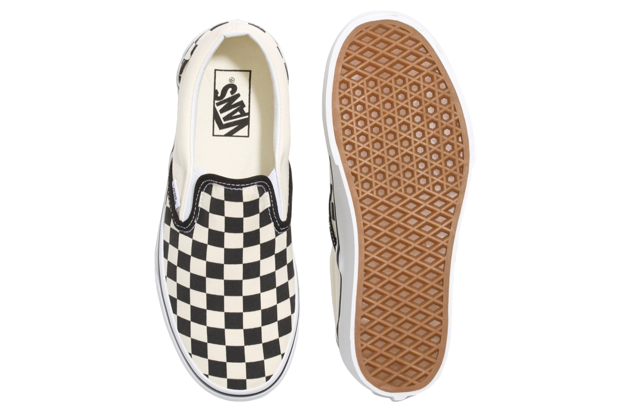 Vans Classic Slip-on Checkerboard Stackform WMNS Black / Classic White / Gum