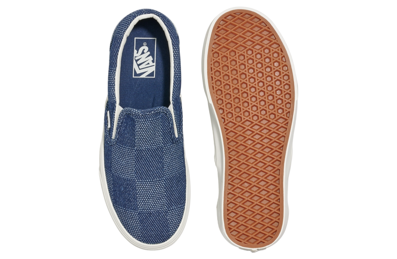 Vans Classic Slip-On Denim Check Navy