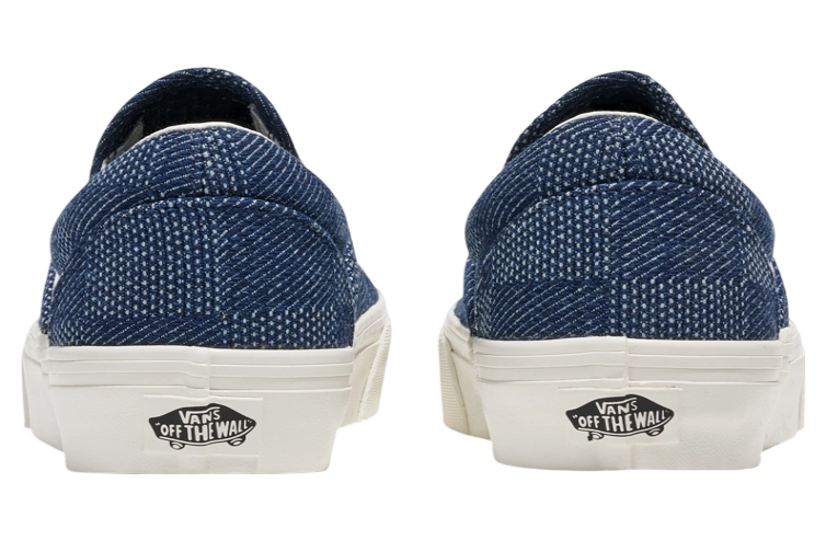 Vans Classic Slip-On Denim Check Navy