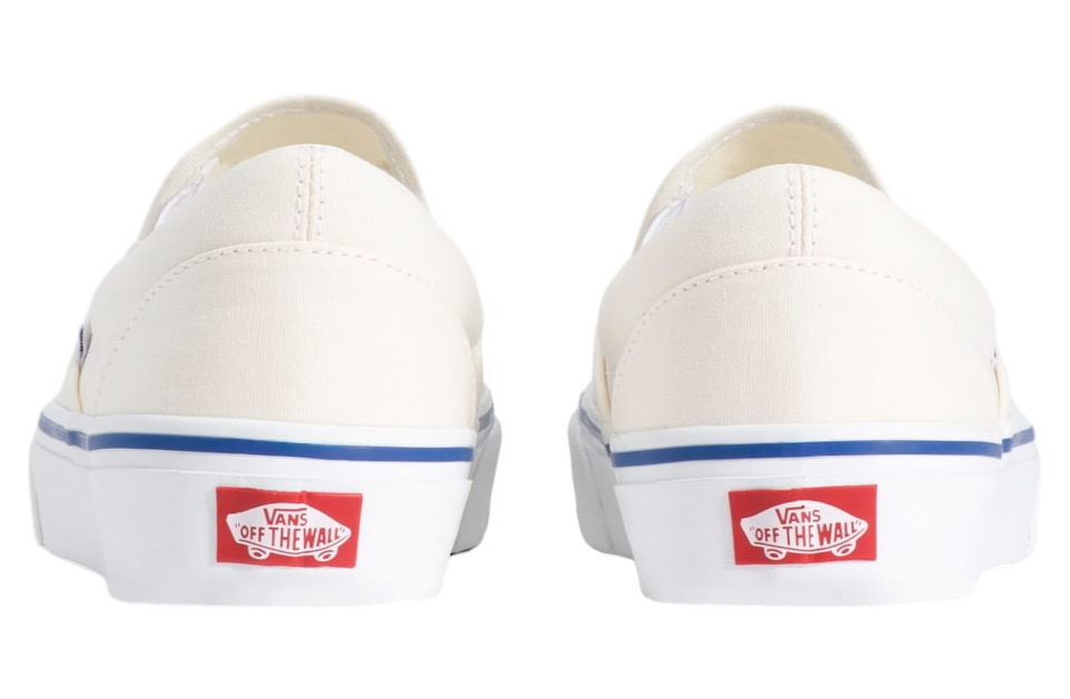 Vans Classic Slip-On Marshmallow White / Blue