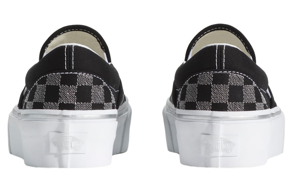 Vans Classic Slip-On Platform Checkerboard Checkerboard Black